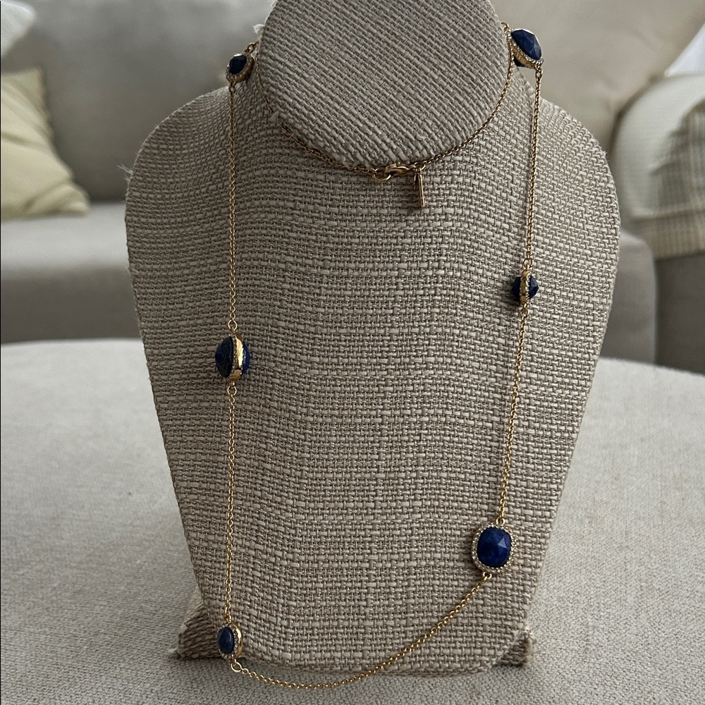 Kate Spade Gold and Navy Necklace